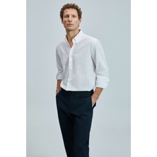Lufian Ellery Erkek Basic Gömlek Regular Fit Beyaz