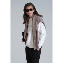 Lufian Loved Kadın Örme Sweatshırt