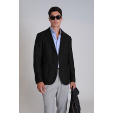 Lufian Dor Spor Erkek Blazer Ceket Slim Fit Siyah
