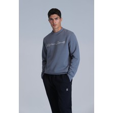Lufian Loved Erkek Sweatshirt Koyu Mavi