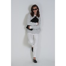 Lufian Puerta Kadın Denim Regular Fit Ekru