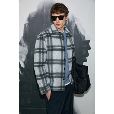 Lufian Karl Erkek Basic Gömlek Regular Fit Gri