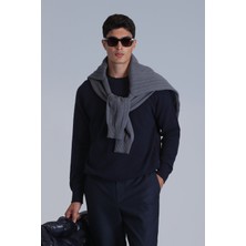 Lufian Moon Erkek Kazak Lacivert