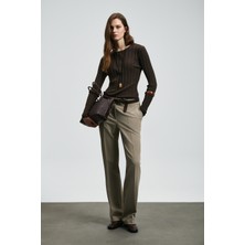 Lufian Perla Kadın Kazak Kahverengi