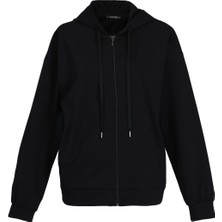 Lufian Brera Kadın Örme Sweatshırt Siyah