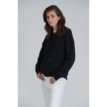 Lufian Brera Kadın Örme Sweatshırt Lacivert