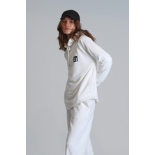 Lufian Sabrına Kadın Örme Sweatshırt Ekru