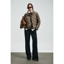 Lufian Desert Kaz Tüyü Kadın Mont