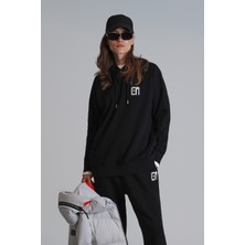 Lufian Sabrına Kadın Örme Sweatshırt Siyah