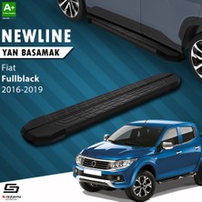 S-Dizayn Fiat Fullback NewLine Siyah Yan Basamak 193 Cm 2016-2019 A+ Kalite