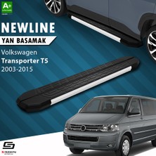 S-Dizayn VW Transporter T5 Uzun Şase NewLine Aluminyum Yan Basamak 253 Cm 2003-2015 A+ Kalite