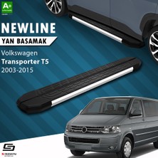 S-Dizayn VW Transporter T5 Kısa Şase NewLine Krom Yan Basamak 213 Cm 2003-2010 A+ Kalite