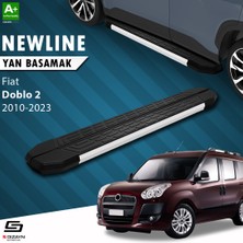 S-Dizayn Fiat Doblo 2 NewLine Aluminyum Yan Basamak 193 Cm 2010 Üzeri A+ Kalite