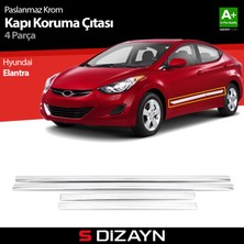 S-Dizayn Hyundai Elantra Kapı Koruma Çıtası Krom 2011-2016