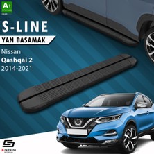 S-Dizayn Nissan Qashqai 2 S-Line Siyah Yan Basamak 173 Cm 2014-2021 A+ Kalite