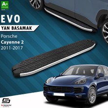 S-Dizayn Porsche Cayenne 2 Evo Krom Yan Basamak 193 Cm 2011-2017 A+ Kalite