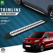 S-Dizayn Citroen Jumpy 3 Kısa Şase TrimLine Gri Yan Basamak 213 Cm 2016 Üzeri A+ Kalite