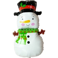 Pandoli Yılbaşı Kardan Adam Şeklinde Folyo Balon 80X43 cm 1 Adet