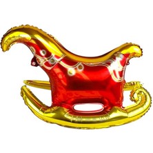 Pandoli Yılbaşı Noel Kızak Geyik Kızağı Folyo Balon 65X43 cm 1 Adet