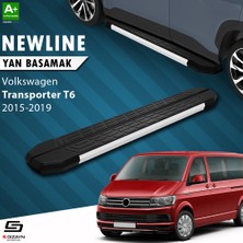 S-Dizayn VW Transporter T6 Kısa Şase NewLine Aluminyum Yan Basamak 213 Cm 2015-2019 A+ Kalite