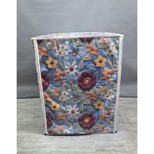 Kumaş Dokulu Pvc Çamaşır ve Kurutma Makinesi Örtüsü, Su Geçirmez ve Şık Tasarım