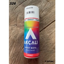 Akçalı Parlak Siyah Üstün Kalite Tampon Boyası Siyah Sprey Boya 400ML526