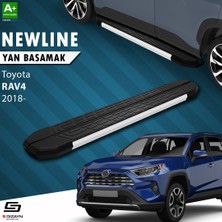 S-Dizayn Toyota RAV 4 5 NewLine Aluminyum Yan Basamak 173 Cm 2018 Üzeri A+ Kalite