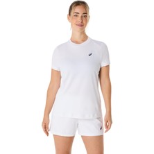 Asics Court Ss Top Kadın Beyaz Kısa Kollu Tshirt 2042A371-100