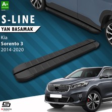S-Dizayn Kia Sorento 3 S-Line Siyah Yan Basamak 183 Cm 2014-2020 A+ Kalite