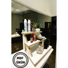 Beyaz Çok Katlı Tezgah Üstü Masa ve Banyo Organizeri