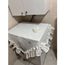 Ekru Çamaşır Makinesi Örtüsü, Şık ve Kullanışlı Koruma Ürünleri