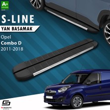 S-Dizayn Opel Combo D Uzun Şase S-Line Krom Yan Basamak 223 Cm 2011-2018 A+ Kalite