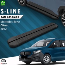 S-Dizayn Mercedes Citan S-Line Siyah Yan Basamak 193 Cm 2012-2021 A+ Kalite