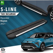 S-Dizayn Hyundai Bayon S-Line Aluminyum Yan Basamak 173 Cm 2021 Üzeri A+ Kalite