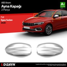 S-Dizayn Fiat Egea SD Abs Krom Ayna Kapağı 2 Prç. 2020 Üzeri