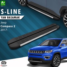 S-Dizayn Jeep Compass 2 S-Line Krom Yan Basamak 173 Cm 2017 Üzeri A+ Kalite