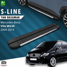 S-Dizayn Mercedes Vito W639 Uzun Şase S-Line Krom Yan Basamak 253 Cm 2004-2014 A+ Kalite