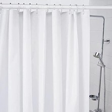 Beyaz Duş Perdesi 71X79 Cm, Şık ve Pratik Kullanım Için Ideal Seçim