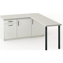 T Designo May Mutfak Adası-L Mutfak Adası-1 Çekmeceli 3 Kapaklı-Çok Amaçlı Dolap-Alt Modül-Kiler -150 cm