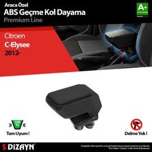 S-Dizayn Citroen C-Elysee Kol Dayama Kolçak Geçmeli ABS Siyah 2012-2017 A+Kalite