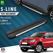 S-Dizayn Mitsubishi L200 4 S-Line Aluminyum Yan Basamak 193 Cm 2006-2015 A+ Kalite