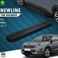 S-Dizayn Kia Niro NewLine Siyah Yan Basamak 183 Cm 2017 Üzeri A+ Kalite