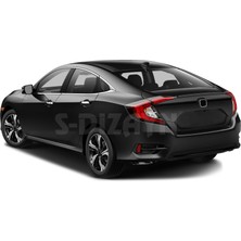 S-Dizayn Honda Civic Krom Cam Çıtası 8 Prç 2016-2021