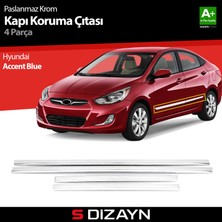 S-Dizayn Hyundai Accent Blue Kapı Koruma Çıtası Krom 2011-2017