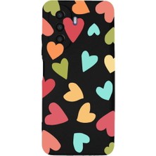 PrintiFy Huawei Nova Y70 ile Uyumlu Tropikal Kalpler (0214B) Tasarımlı Siyah Lansman Kılıf