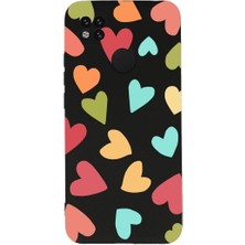 PrintiFy Xiaomi Redmi 9c ile Uyumlu Tropikal Kalpler (0214B) Tasarımlı Siyah Lansman Kılıf