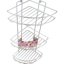 Çok Renkli 3'lü Metal Banyo Köşesi, Şık ve Kullanışlı Tasarım