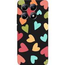 PrintiFy Xiaomi Mi 14T Pro ile Uyumlu Tropikal Kalpler (0214B) Tasarımlı Siyah Lansman Kılıf