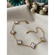Çelik Mini Beyaz Cleef Model Bileklik