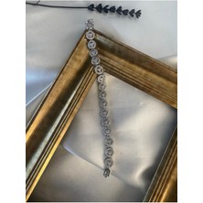 Gümüş Yuvarlak Su Yolu Bileklik